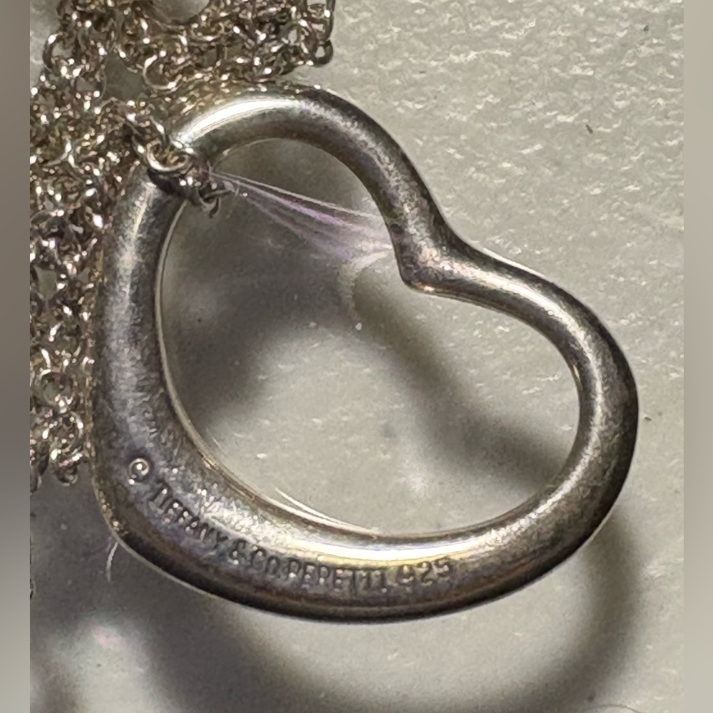 EUC Tiffany & Co. Large Open Heart Necklace RETAIL $650 **STEAL**